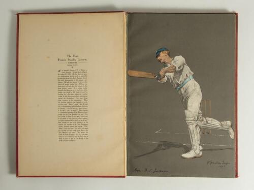 &lsquo;The Empire&rsquo;s Cricketers&rsquo; from original drawings. By Alfred Chevallier Tayler with biographical sketches by George William Beldam. The Fine Art Society, London 1905. First edition folio volume with contents page followed by the forty eight original chromo