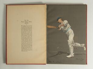 &lsquo;The Empire&rsquo;s Cricketers&rsquo; from original drawings. By Alfred Chevallier Tayler with biographical sketches by George William Beldam. The Fine Art Society, London 1905. First edition folio volume with contents page followed by the forty eight original chromo