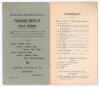&lsquo;Worcestershire County Cricket Club Bazaar... Descriptive Catalogue of the Unique Collection of Cricket Trophies, Historic Bats, Balls etc.&rsquo; 1903. Original 15pp catalogue in paper wrappers for the exhibition held at the Shirehall, Worcester, 7th- 9th May - 2