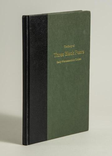 &lsquo;The Story of Three Black Pears, Early Worcestershire Cricket&rsquo;. Bernard Bridgewater. Worcester 1998. Limited edition no. 150/500. Green cloth with quarter leather. Very good condition.