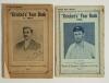&lsquo;&rdquo;Cricket&rsquo;s&rdquo; Year Book&rsquo;. Cricket Office. London. Two editions for 1897 & 1905. Original pictorial covers, the rare 1897 1st edition with image of Ranjitsinhji to front, the 1905 with Plum Warner. Padwick 1058. The 1895 with small loss to wrapper corners a