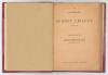 &lsquo;A Summary of Surrey Cricket 1844-99&rsquo;. Anthony Benitez De Lugo (Marquis de Santa Susana). Privately printed, Madrid 1900. Rarer title bound in half maroon leather with marbled boards, gilt title to spine, original paper wrappers preserved. 80pp. Padwick 2 - 2