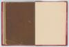 &lsquo;A Summary of Surrey Cricket 1844-99&rsquo;. Anthony Benitez De Lugo (Marquis de Santa Susana). Privately printed, Madrid 1900. Rarer title bound in half maroon leather with marbled boards, gilt title to spine, original paper wrappers preserved. 80pp. Padwick 2 - 3