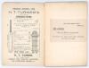 &lsquo;The Surrey Eleven in 1895. A Descriptive Record of the Matches Played in that Season&rsquo;. James L. McCance. Merritt & Hatcher, London 1896. 60pp. &lsquo;For Review&rsquo; label to first page. Padwick 2687. Original front pictorial paper wrapper, lacking rear wrapper. L - 2