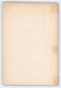 &lsquo;The Surrey Eleven in 1895. A Descriptive Record of the Matches Played in that Season&rsquo;. James L. McCance. Merritt & Hatcher, London 1896. 60pp. &lsquo;For Review&rsquo; label to first page. Padwick 2687. Original front pictorial paper wrapper, lacking rear wrapper. L - 3