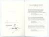 &lsquo;Harold Gimblett&rsquo;s Hundred&rsquo;. John Arlott. Richard Walsh Books, Taunton 1991. Limited edition number 53/123, nicely signed in ink by Arlott to limitation page. Card covers with red cord tie. G/VG - 2