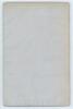&lsquo;Bibliography of the Cricket Works of the late F.S. Ashley-Cooper&rsquo;. George Neville Weston. Privately printed. Kidderminster 1933. 19pp interleaved with blanks. Original pale blue cloth wrappers. Limited edition no. 81 of 100 copies produced, signed by the - 3