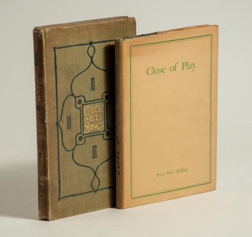 Norman Gale. Two hardback titles. &lsquo;Close of Play&rsquo;, Rugby 1936, with dustwrapper. Signed presentation copy with dedication in ink to half title page, &lsquo;Inscribed for Henry Ling by his old friend Norman Gale&rsquo;. Ownership signature to inside front cover of J. 