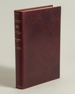 &lsquo;Basingstoke Boy&rsquo;. John Arlott. London 1990. Numbered limited &lsquo;Collector&rsquo;s Edition&rsquo; bound in full leather by Boundary Books with marbled endpapers, gilt title to spine, gilt to all page edges. Signed by John Arlott. Limited edition no. 166/200. Very good 