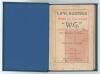 &lsquo;Life, Scores and Mode of Dismissal of &ldquo;W.G.&rdquo; in first-class cricket, 1865 to 1896. With summary of results&rsquo;. Compiled by Rev. H.A. Tate. Cricket Press, London, second edition 1896. 148pp. Bound in modern blue cloth, gilt title to spine, original pictoria