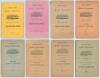 Southern Tasmanian Cricket Association. Eighteenth Annual Circular for Season 1884-85 to twenty-fifth Annual Circular for Season 1890-91&rsquo; Hobart Town. Printed at the &lsquo;Mercury&rsquo; Steam Press Office. Eight Annual Circulars for the period given. All with origi