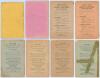 Southern Tasmanian Cricket Association. Eighteenth Annual Circular for Season 1884-85 to twenty-fifth Annual Circular for Season 1890-91&rsquo; Hobart Town. Printed at the &lsquo;Mercury&rsquo; Steam Press Office. Eight Annual Circulars for the period given. All with origi - 2