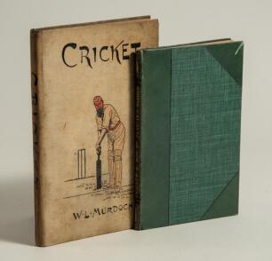 &lsquo;Cricket and How to Play It with the Rules of the Marylebone Club&rsquo;. John Wisden. Darton & Hodge, Holborn Hill, London. First edition 1866[?]. 62pp. Rebound in green half leather, gilt to spine, lacking original wrappers. Illustrated including frontispiece