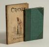 &lsquo;Cricket and How to Play It with the Rules of the Marylebone Club&rsquo;. John Wisden. Darton & Hodge, Holborn Hill, London. First edition 1866[?]. 62pp. Rebound in green half leather, gilt to spine, lacking original wrappers. Illustrated including frontispiece