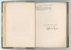 &lsquo;The Catalogue of Cricket Literature&rsquo;. Alfred D. Taylor. Merritt & Hatcher, London, first edition 1906. [v], 115pp interleaved. Rebound in modern green half leather and marbled boards, raised bands and gilt title to spine, original paper wrappers retained - 2