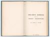 &lsquo;Ireland&rsquo;s Gardens [Brighton] and its Cricket Associations&rsquo;. Alfred D. Taylor. Privately printed 1899. Bound in blue cloth boards with original black limp cloth covers preserved. This was one of fifty uncorrected proof copies produced, &lsquo;Not Printed&rsquo; to ti