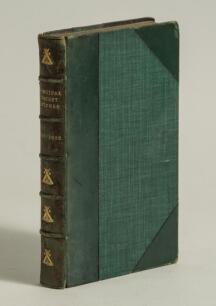 A Correct Account of all the Cricket Matches which have been played by the Marylebone Club, and all other Principal Matches, from the year 1786 to 1822 inclusive...&rsquo;. Henry Bentley. Printed by T. Traveller, 43 Park Street, New Road, London 1823. Bound in 