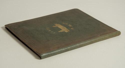 Felix on the Bat: Being a scientific inquiry into the use of the cricket bat: together with the history and use of the catapulta. Also, The Laws of Cricket as revised by the Marylebone Club&rsquo;. Nicholas Wanostrocht. First edition. London 1845. Forty pages p