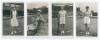 Ladies tennis player postcards 1920s/ 1930s. Four excellent original mono real photograph postcards of lady tennis players in a series issued by Edwin Trim & Co. of Wimbledon. Player&rsquo;s and publisher&rsquo;s name printed to lower margin of each. Includes two of - 3