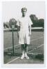 Henry Wilfred &lsquo;Bunny&rsquo; Austin. 1930s. Sepia real photograph postcard of Austin standing full length in tennis attire at the net. Very nicely signed in black ink to the photograph &lsquo;H.W. Bunny Austin&rsquo;. Printed title to lower edge. Published by E. Trim of Wim - 3