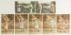 &lsquo;Tennis by the Lake&rsquo; and &lsquo;Girl Tennis player&rsquo;. Pair of early Edwardian chromolithographic colour postcards of a man and a woman in tennis pose by a lake. Published by J.W. Berlin, Graficas, and numbered 199/4 and 199/6. Sold with &lsquo;Girl Tennis player&rsquo;, ser - 6