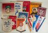 Football Club pennants 1970s-2000s. Box comprising over one hundred cloth and plastic hanging pennants, the majority for English and Scottish League and non-league clubs. Includes a large 18&rdquo;x28&rdquo; West Bromwich Albion pennant of the late 1970s signed by ei - 7