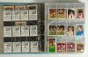 Nottingham Forest Football Club 1970/90&rsquo;s. A large light blue album containing a large collection of trade and collectors cards featuring Forest players from the period. Cards from Topps Chewing gum 1977, 1978, 1979, 1980, 1981, Daily Mirror &lsquo;Soccer 88&rsquo; s - 10