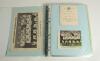 Notts County Football Club 1905/06 to 1962/63. Two white albums containing printed images, copy and printed images, press photograph, first day covers, players autographs on white cards, trade cards and magazine pictures, many signed. The first album con - 11