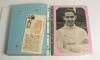 Notts County Football Club 1905/06 to 1962/63. Two white albums containing printed images, copy and printed images, press photograph, first day covers, players autographs on white cards, trade cards and magazine pictures, many signed. The first album con - 16