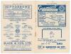 Manchester City v Grimsby Town. Season 1937/38. League Division 1. Original official programme for the League match played at Maine Road on the 27th November 1937. Vol. 32 no. 16. Manchester City won 3-1. Scores and other annotations to centre field of pl - 4