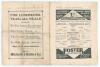Manchester City v Arsenal 1931/32. F.A. Cup Semi-final. Early official programme for the match played at Villa Park 12th March 1932. Arsenal won 1-0. No annotations. Folds, heavy wear, tears to wrapper and page edges throughout. Overall in fair condition. - 5