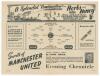 The Manchester Derby. Manchester United v Manchester City. Season 1947/48. League Division 1. Original official programme for the League match played at Maine Road on the 7th April 1948. Issue no. 21. The match was drawn 1-1. No annotations to pages. Very - 4