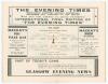 Scotland v England 1937. Official programme for the British Home Championship international match played at Hampden Park, 17th April 1937. Yellow community singing sheet for the match bound in. No annotations. Staining to front wrapper and first page, sma - 6