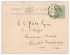 William Gilbert Grace. Gloucestershire & England, 1870-1899. London County Cricket Club post card, the printed &lsquo;Cricket&rsquo; being crossed through and replaced with &lsquo;Bowls&rsquo;, handwritten and sent by Grace to a &lsquo;W.G. Gale&rsquo; regarding presumably Bowls &lsquo;I am depen - 2
