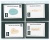 Yorkshire players signatures. Black file containing 110 white cards, each card either signed by a Yorkshire player or with a Yorkshire players signature signed to a paper piece and then laid down to the white card. Signatures include E. Robinson, Barber, - 5