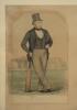 &lsquo;Sketches at Lord&rsquo;s&rsquo;. Large original lithograph sheet comprising four coloured lithographs of &lsquo;Mr James Henry Dark, Proprietor of Lord&rsquo;s Cricket Ground. Sketches at Lord&rsquo;s No. 1, &lsquo;The Umpire&rsquo; William Caldercourt. Sketches at Lord&rsquo;s No. 2, &lsquo;Hillyer. Born a - 2