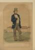&lsquo;Sketches at Lord&rsquo;s&rsquo;. Large original lithograph sheet comprising four coloured lithographs of &lsquo;Mr James Henry Dark, Proprietor of Lord&rsquo;s Cricket Ground. Sketches at Lord&rsquo;s No. 1, &lsquo;The Umpire&rsquo; William Caldercourt. Sketches at Lord&rsquo;s No. 2, &lsquo;Hillyer. Born a - 3