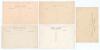 Yorkshire C.C.C. 1923 to 1934. Selection of five mono real photograph postcards of county teams covering the period. The teams are 1923, 1925 (two, both different), 1929 and 1934. Publishers include Charles of Leeds and Fielding of Leeds (4). Odd minor f - 2