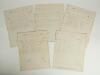 Oxford v Cambridge &lsquo;The University Match at Lord&rsquo;s&rsquo; 1841, Seventh Varsity match held. Original scorers sheets from the match played on the 14th, 15th & 16th July 1841, these sheets were compiled by the Oxford scorer. The sheets are handwritten in a neat - 3