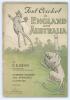 &lsquo;Test Cricket in England and Australia 1877-1921, Records, Statistics and Averages with notes on Victorian cricket&rsquo;. E.E. Bean. Melbourne 1924. Illustrated. Original pictorial covers. Minor wear and some soiling to rear wrapper otherwise in good/very good
