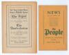 Australian tour of England 1930. &lsquo;The Argus Cricket Guide&rsquo; by Old Boy (R.W.E.Wilmot). Melbourne, 1930. Some faults. Sold with Official &lsquo;Souvenir of the Australian Cricket Tour&rsquo; of England. Published by Barton Pictorial of London. Pictorial covers. Plus th - 2