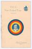 M.C.C. tour of New Zealand 1935/36. Official tour programme with decorative wrappers in M.C.C. colours with picture of England Captain E.R.T. Holmes to centre and title above. The programme cover the M.C.C. v New Zealand match played at the Basin Reserve,