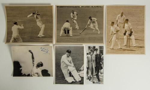 Essex C.C.C. Black file containing a selection of Essex player images, some action photographs, the majority original press photographs but including some copy photographs. Original photographs of players include Ashton, F.W.H. Nicholas, J.W.A. Stephenson