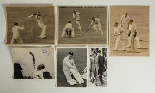 Essex C.C.C. Black file containing a selection of Essex player images, some action photographs, the majority original press photographs but including some copy photographs. Original photographs of players include Ashton, F.W.H. Nicholas, J.W.A. Stephenson