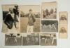 Gloucestershire C.C.C. Black file containing a selection of Gloucestershire player images, some action photographs, the majority original press photographs but including some copy photographs. Original photographs of players include R.G. Ford, A.E. Dipper