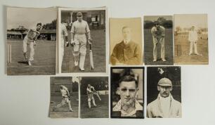 Kent C.C.C. Black file containing a selection of Kent player images, some action photographs, the majority original press photographs but including some copy photographs. Original photographs of players include Ames, Ashdown, A.P.F. Chapman, A.P. Freeman,