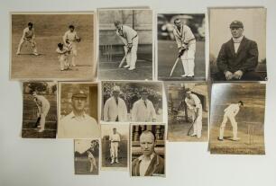 Nottinghamshire C.C.C. Black file containing a selection of Nottinghamshire player images, some action photographs, the majority original press photographs but including some copy photographs. Original photographs of players include W. Keeton, W. Voce, J.