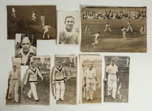 Northampton C.C.C & Glamorgan C.C.C. Two black files containing a selection of Northamptonshire and Glamorgan player images, some action photographs, the majority original press photographs but including some copy photographs. Original photographs of play
