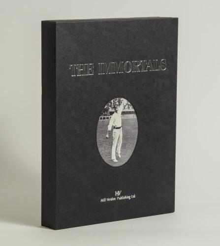 &lsquo;The Immortals&rsquo;. The Book of New Zealand Test Players&rsquo;. Paul Verdon. Auckland 2006. Limited edition number 397 of 665 copies, signed by the author and by &lsquo;every living former and present Test player able to complete the exercise&rsquo;. One hundred and seventy 