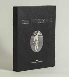 &lsquo;The Immortals&rsquo;. The Book of New Zealand Test Players&rsquo;. Paul Verdon. Auckland 2006. Limited edition number 397 of 665 copies, signed by the author and by &lsquo;every living former and present Test player able to complete the exercise&rsquo;. One hundred and seventy 